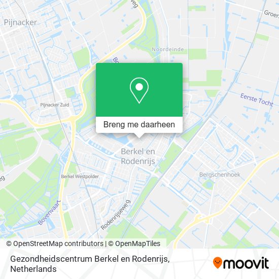 Gezondheidscentrum Berkel en Rodenrijs kaart