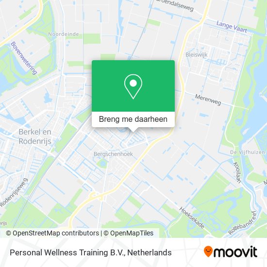 Personal Wellness Training B.V. kaart