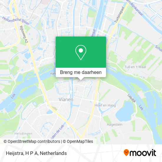Heijstra, H P A kaart