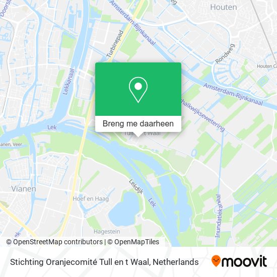 Stichting Oranjecomité Tull en t Waal kaart