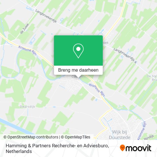 Hamming & Partners Recherche- en Adviesburo kaart