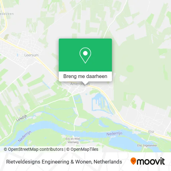 Rietveldesigns Engineering & Wonen kaart