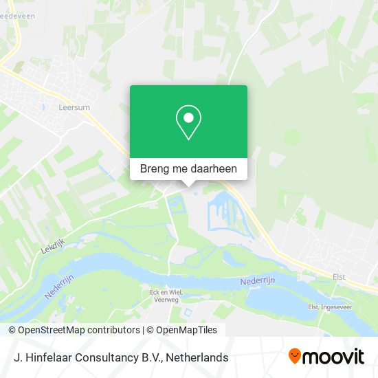 J. Hinfelaar Consultancy B.V. kaart