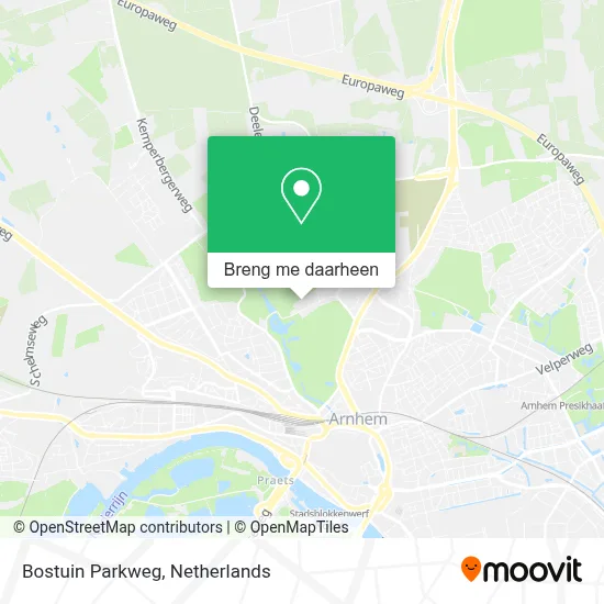 Bostuin Parkweg kaart