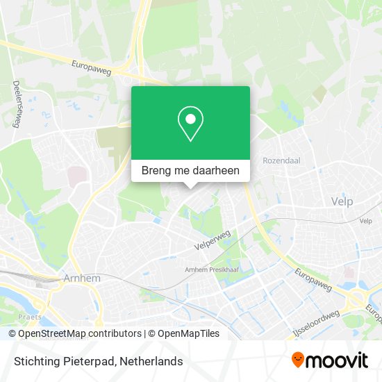 Stichting Pieterpad kaart