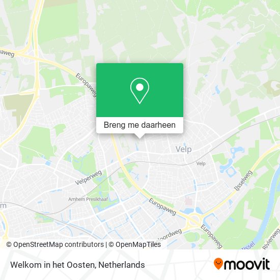 Welkom in het Oosten kaart