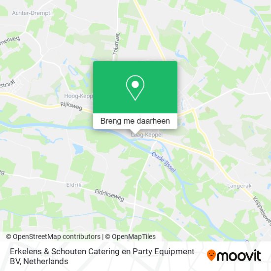 Erkelens & Schouten Catering en Party Equipment BV kaart
