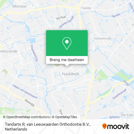 Tandarts R. van Leeuwaarden Orthodontie B.V. kaart