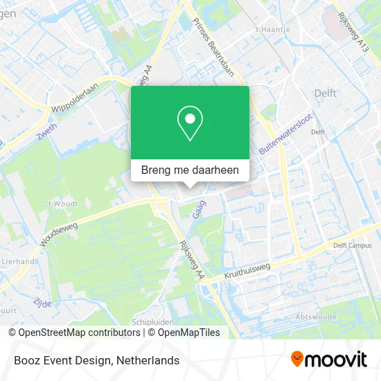 Booz Event Design kaart