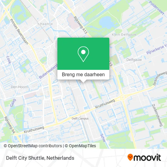 Delft City Shuttle kaart
