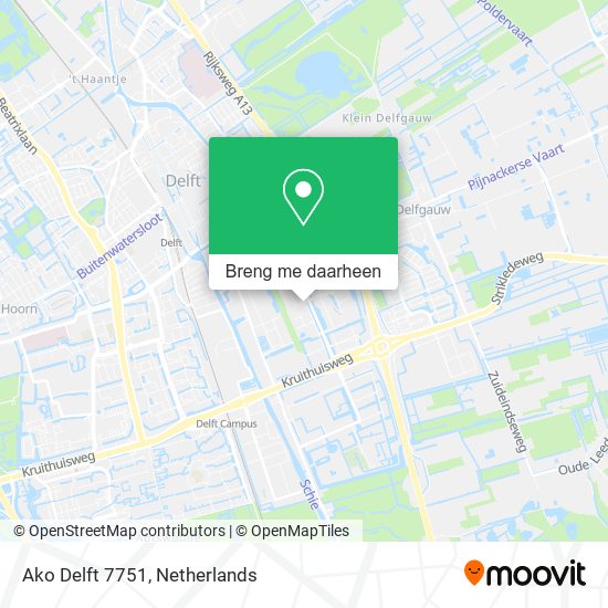 Ako Delft 7751 kaart