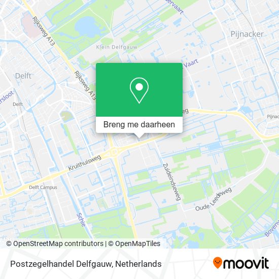 Postzegelhandel Delfgauw kaart