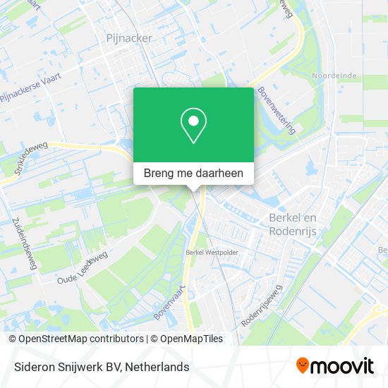 Sideron Snijwerk BV kaart