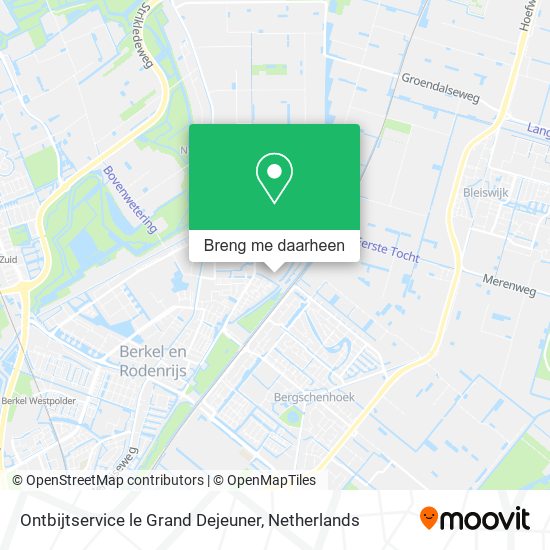 Ontbijtservice le Grand Dejeuner kaart
