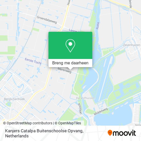 Kanjers Catalpa Buitenschoolse Opvang kaart