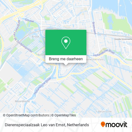 Dierenspeciaalzaak Leo van Emst kaart