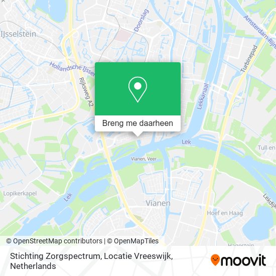 Stichting Zorgspectrum, Locatie Vreeswijk kaart