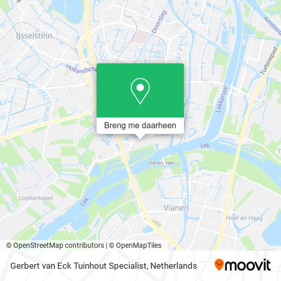 Gerbert van Eck Tuinhout Specialist kaart