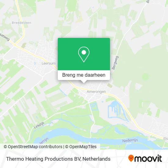 Thermo Heating Productions BV kaart