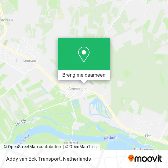 Addy van Eck Transport kaart