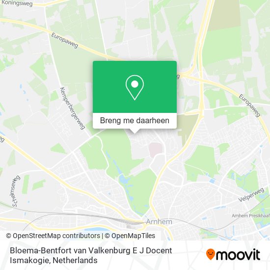 Bloema-Bentfort van Valkenburg E J Docent Ismakogie kaart