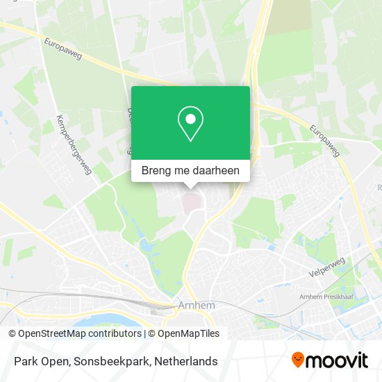 Park Open, Sonsbeekpark kaart