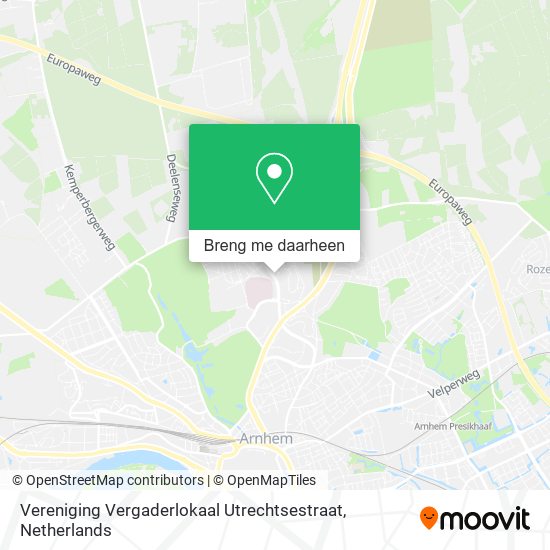 Vereniging Vergaderlokaal Utrechtsestraat kaart