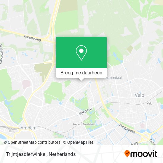 Trijntjesdierwinkel kaart