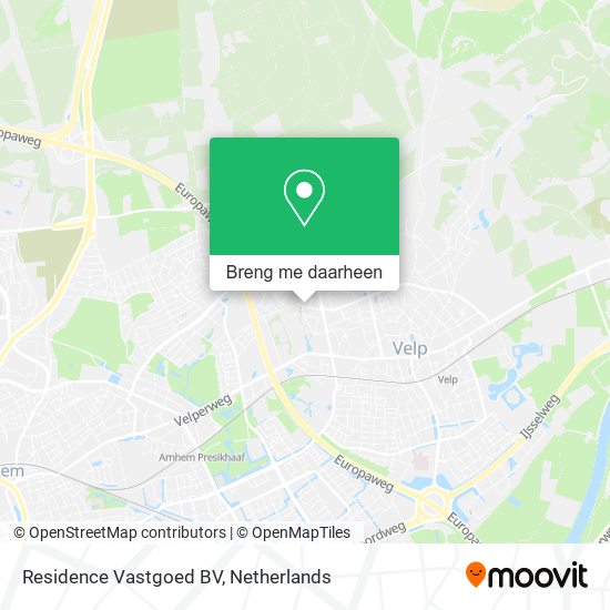 Residence Vastgoed BV kaart