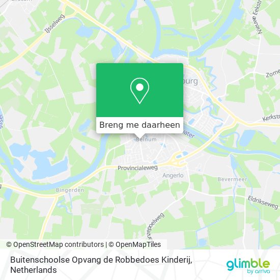 Buitenschoolse Opvang de Robbedoes Kinderij kaart