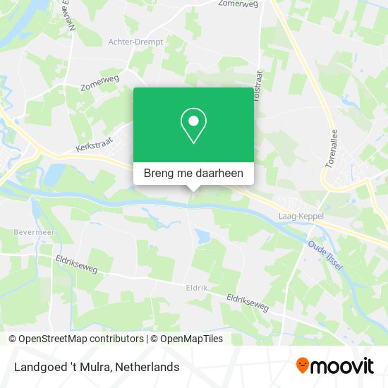 Landgoed 't Mulra kaart