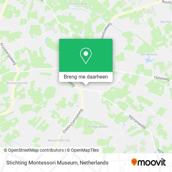 Stichting Montessori Museum kaart