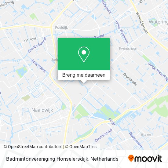 Badmintonvereniging Honselersdijk kaart