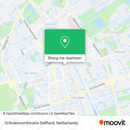 Scholencombinatie Delfland kaart