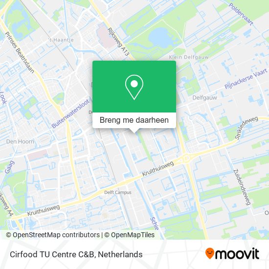 Cirfood TU Centre C&B kaart