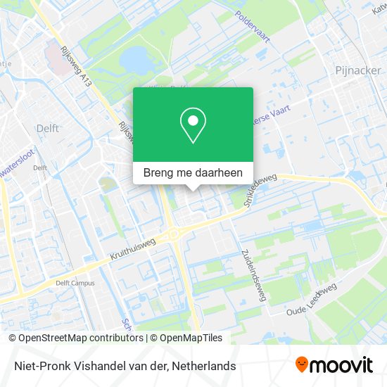 Niet-Pronk Vishandel van der kaart