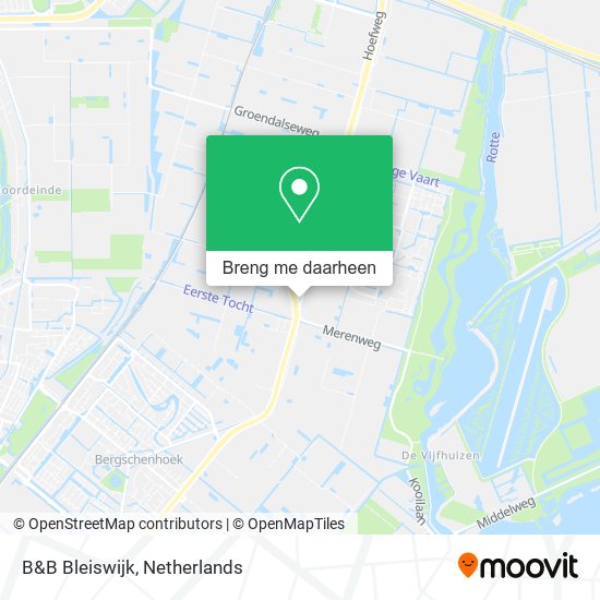 B&B Bleiswijk kaart