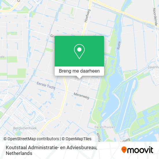 Koutstaal Administratie- en Adviesbureau kaart