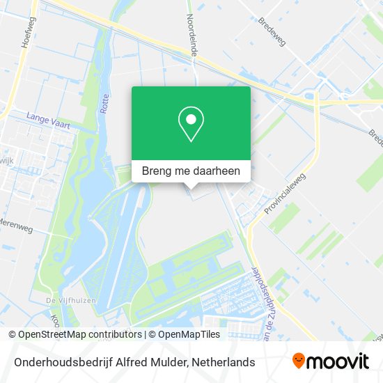Onderhoudsbedrijf Alfred Mulder kaart