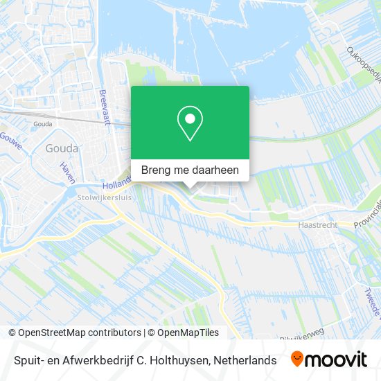 Spuit- en Afwerkbedrijf C. Holthuysen kaart