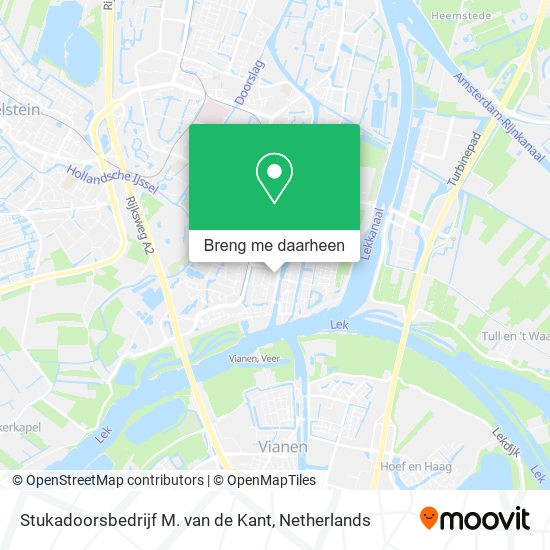 Stukadoorsbedrijf M. van de Kant kaart