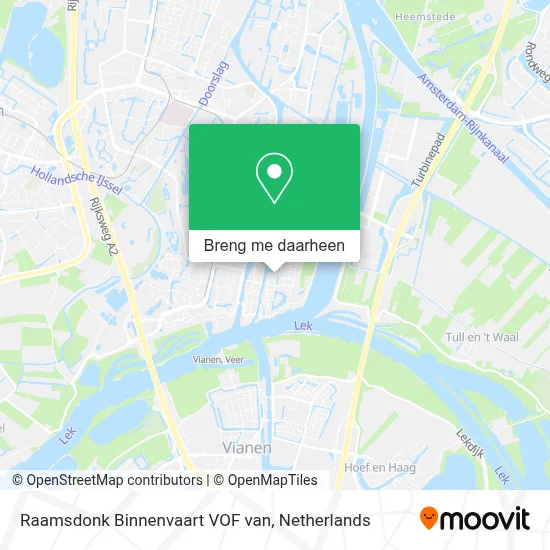 Raamsdonk Binnenvaart VOF van kaart