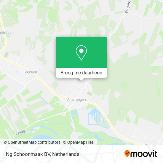 Ng Schoonmaak BV kaart