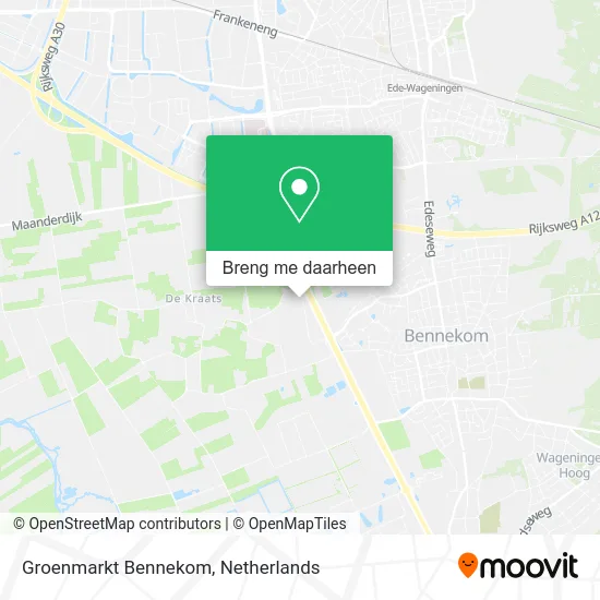 Groenmarkt Bennekom kaart
