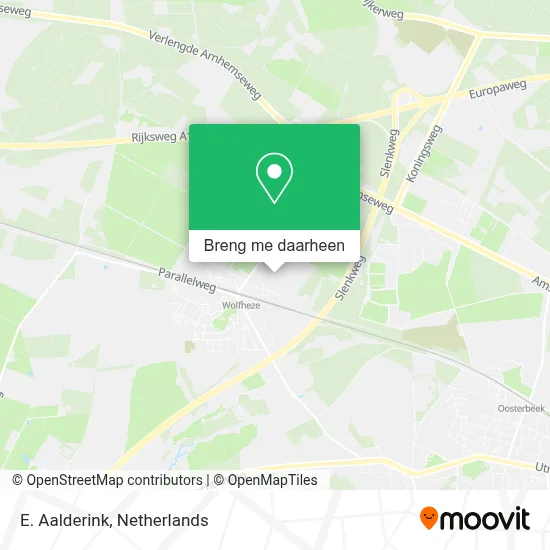 E. Aalderink kaart
