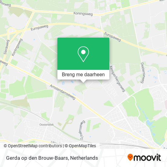 Gerda op den Brouw-Baars kaart