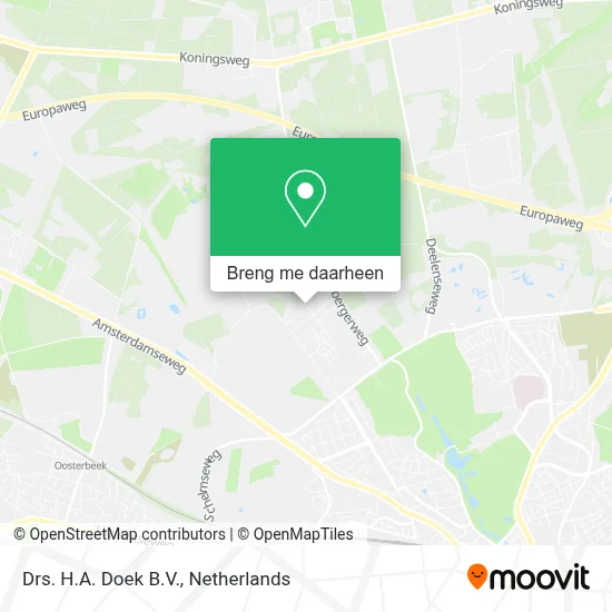 Drs. H.A. Doek B.V. kaart