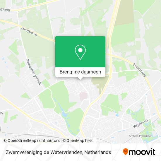 Zwemvereniging de Watervrienden kaart