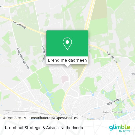 Kromhout Strategie & Advies kaart