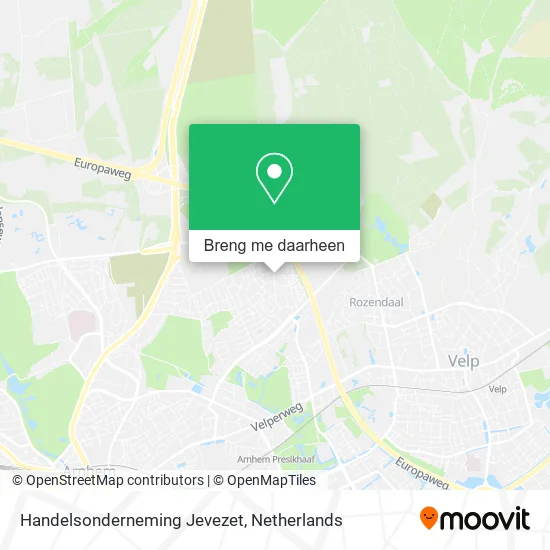 Handelsonderneming Jevezet kaart